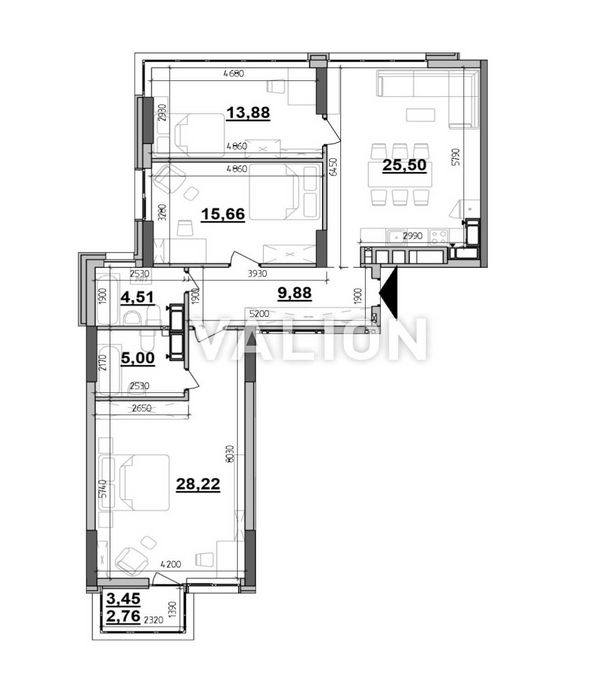 Квартира на вул. Євгенія Коновальця, 30 в Києві, ID 209735, фото №12