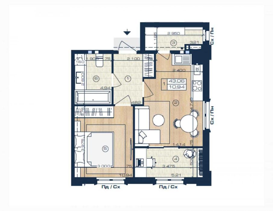 Квартира на ЖК Oxford в Києві, ID 312306, фото №10