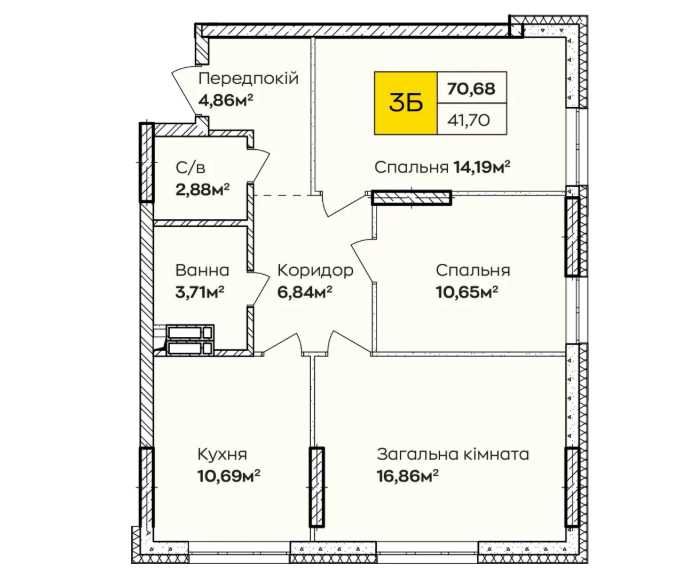 Квартира на вул. Івана Кочерги, 17А в Києві, ID 279022, фото №7