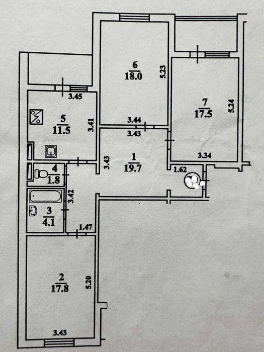 Квартира на вул. Закревського, 97 в Києві, ID 207359, фото №6