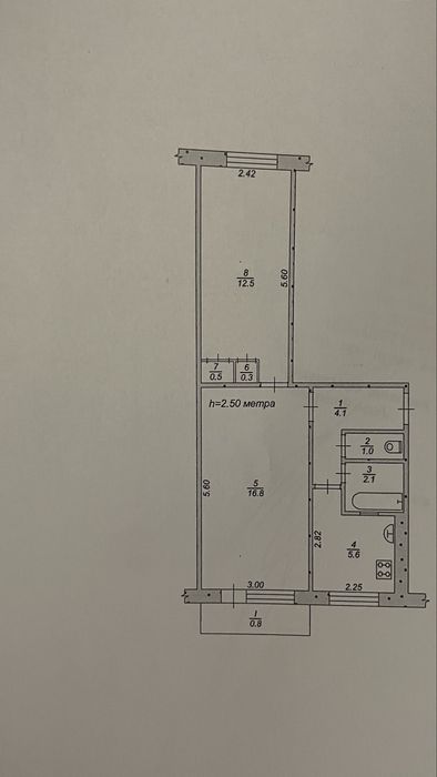 Квартира на вул. Карбышева в Кривий Ріг, ID 254387, фото №1