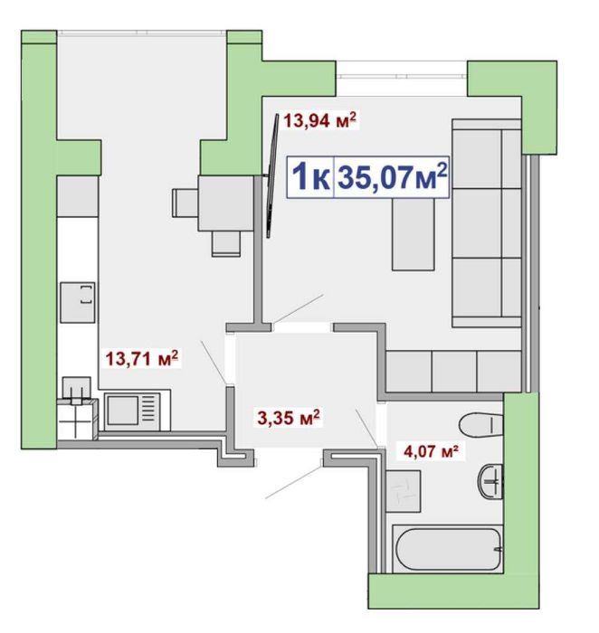 Квартира на біля парку Шевченка в Івано-Франківськ, ID 281006, фото №2