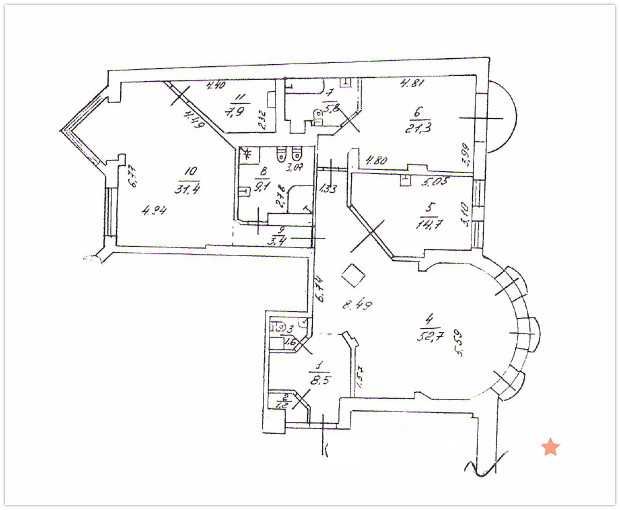 Квартира на вул. Шовковична, 22 в Києві, ID 207537, фото №11