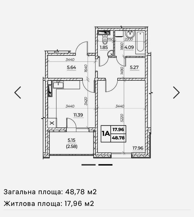 Квартира на вул. Героїв енергетиків, 43 в Києві, ID 212973, фото №19