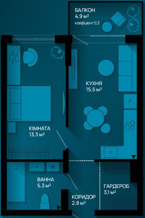 Квартира на Пасічна в Івано-Франківську, ID 190741, фото №4