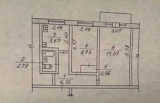 Квартира на вул. Матусевича, 55 в Кривому Розі, ID 194371, фото №19