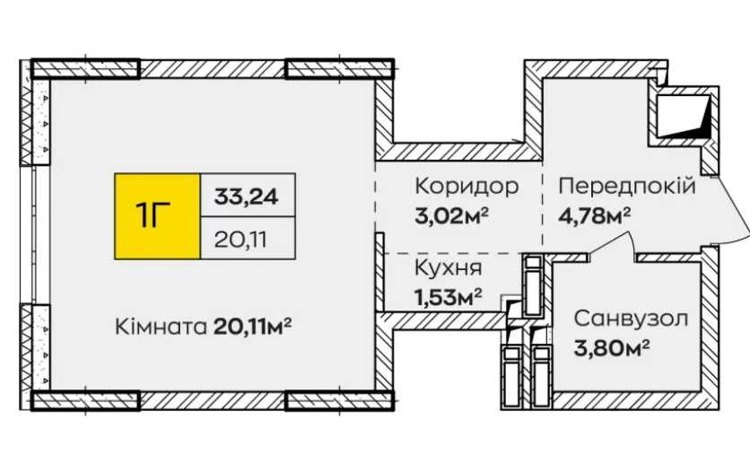Квартира на метро Позняки/Осокорки в Києві, ID 282248, фото №3