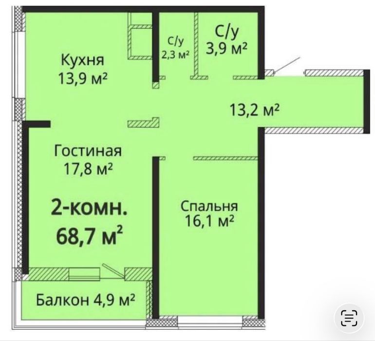 Квартира на вул. Жаботинського, 54а/1 в Одесі, ID 242489, фото №2