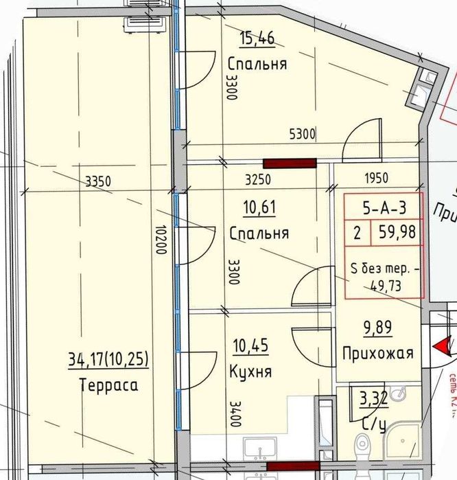 Квартира на ЖК Мариніст в Одесі, ID 271349, фото №3
