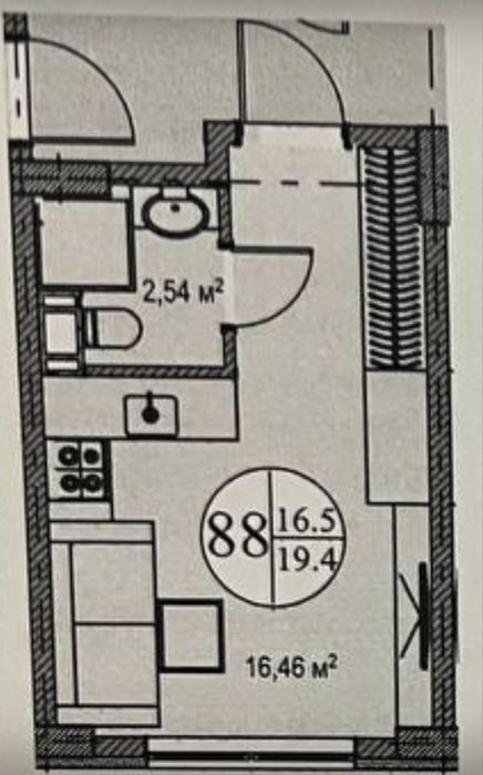 Квартира на вул. Скіфська, 12 в Києві, ID 254637, фото №10