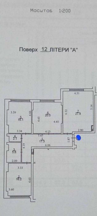 Квартира на вул. Максимовича Михайла, 32 в Києві, ID 177789, фото №1