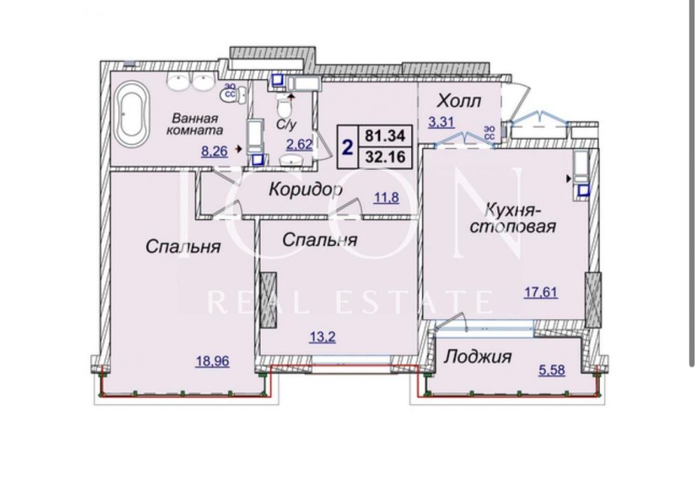 Квартира на вул. Андрія Верхогляда, 19А в Києві, ID 163135, фото №2