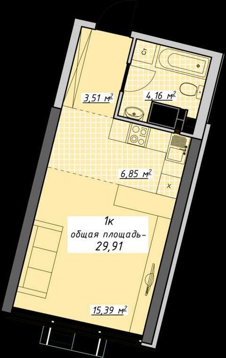 Квартира на ЖК Атмосфера в Одесі, ID 370473, фото №2