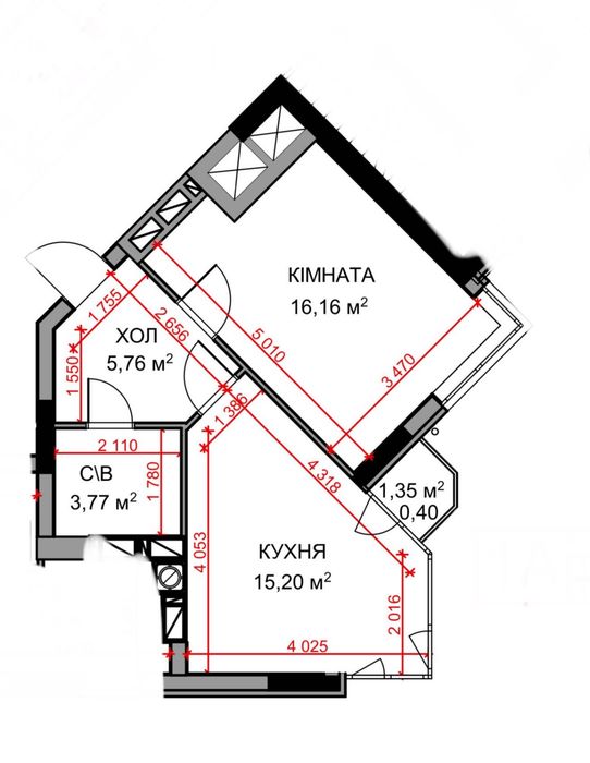 Квартира в Києві, ID 332756, фото №10