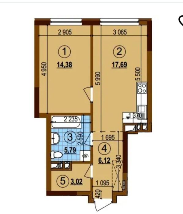 Квартира на ЖК "Варшавский 3" в Києві, ID 164367, фото №2