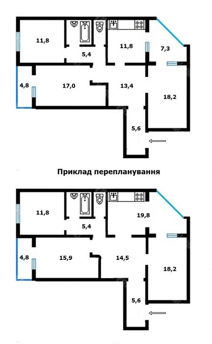 Квартира на просп. Червоної Калини, 91В в Києві, ID 181960, фото №4