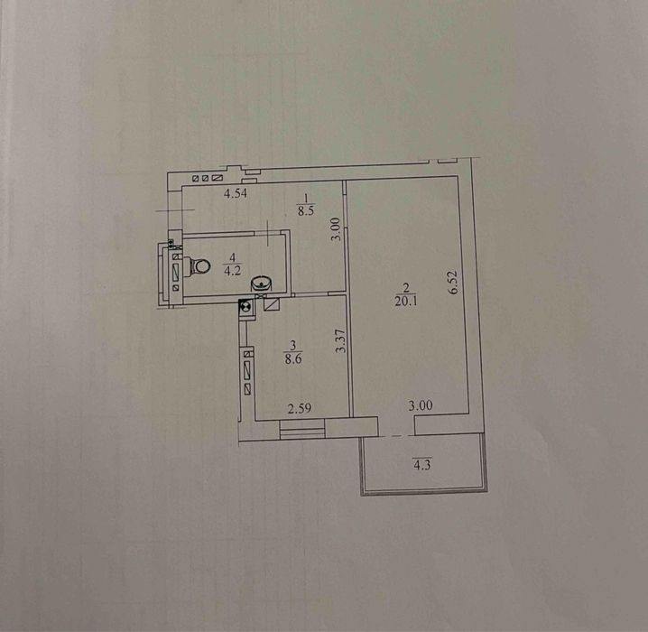Квартира на вул. Бориса Гмирі, 7 в Києві, ID 236925, фото №2