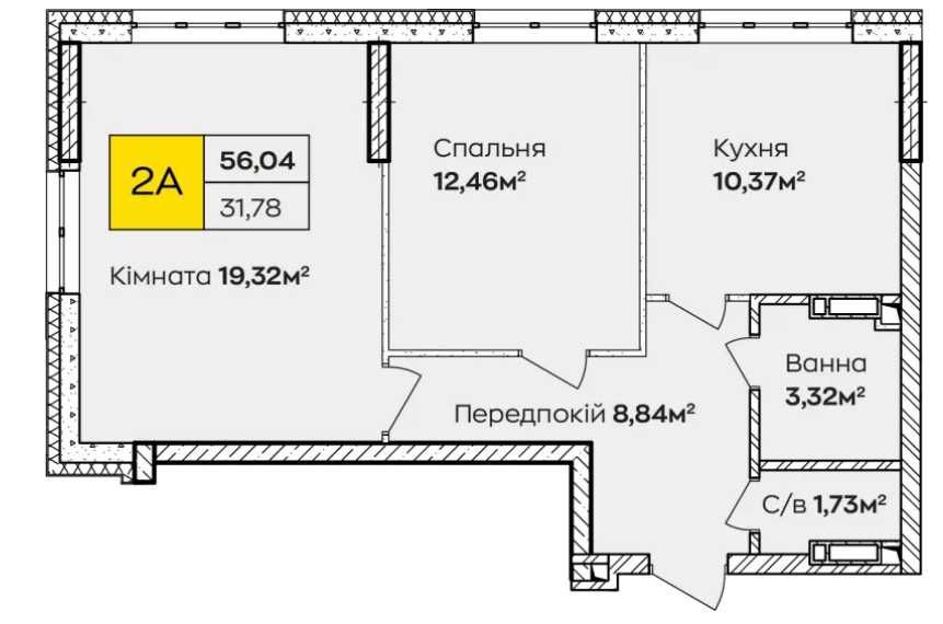 Квартира на вул. Івана Кочерги, 17А в Києві, ID 189007, фото №2