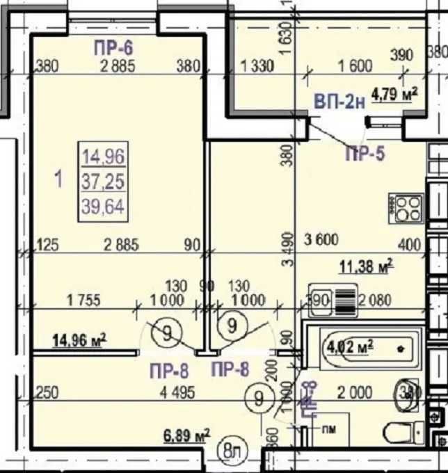 Квартира на вул. Валентиновська, 49 в Харкові, ID 195724, фото №2