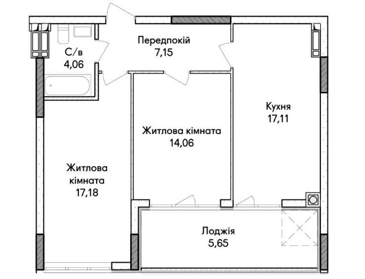 Квартира на Ірпінь в Києві, ID 231948, фото №2