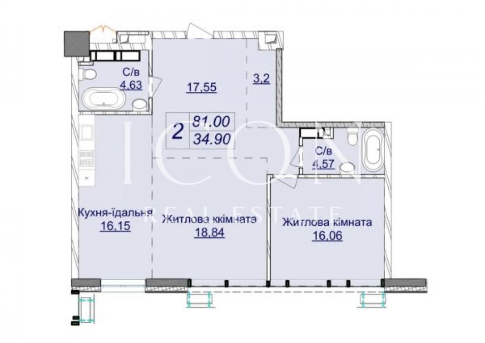 Квартира на вул. Драгомирова, 22 Б в Київ, ID 171647, фото №5