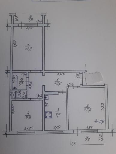 Квартира на вул. Минайська, 5 в Ужгороді, ID 267523, фото №10