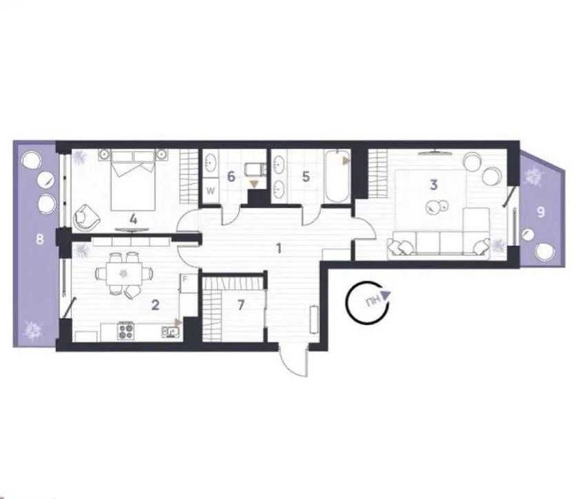 Квартира на ЖК "Manhattan UP" в Івано-Франківську, ID 176946, фото №2