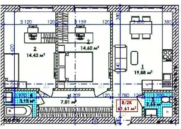 Квартира на ЖК "Акварель" в Івано-Франківську, ID 183732, фото №2