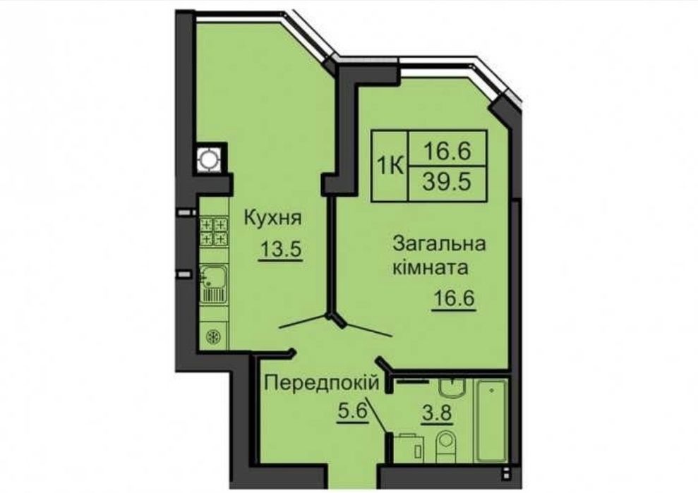 Квартира на вул. Боголюбова, 48 в Києві, ID 232511, фото №3