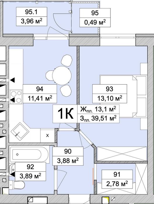 Квартира на ЖК Атмосфера в Київ, ID 327111, фото №3