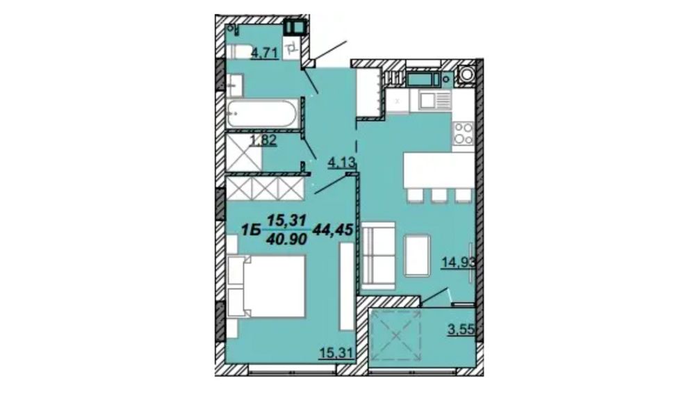 Квартира на вул. Дубенська в Тернополі, ID 310747, фото №11