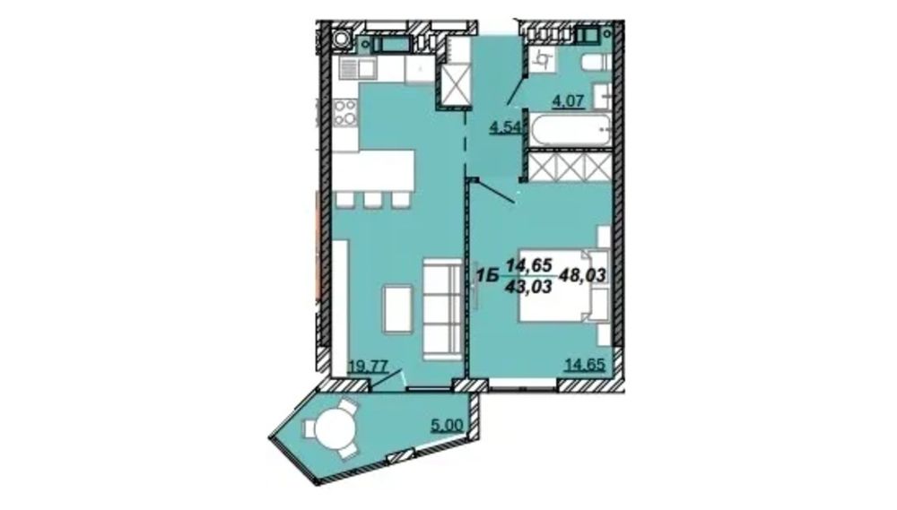 Квартира на вул. Дубенська в Тернополі, ID 310751, фото №1