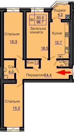 Квартира на ЖК Софія Резиденс в Києві, ID 231221, фото №2