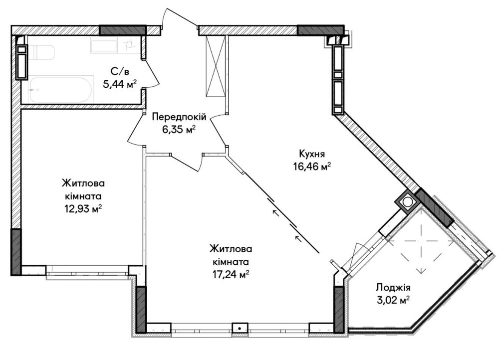 Квартира на ЖК Synergia City в Києві, ID 288900, фото №2