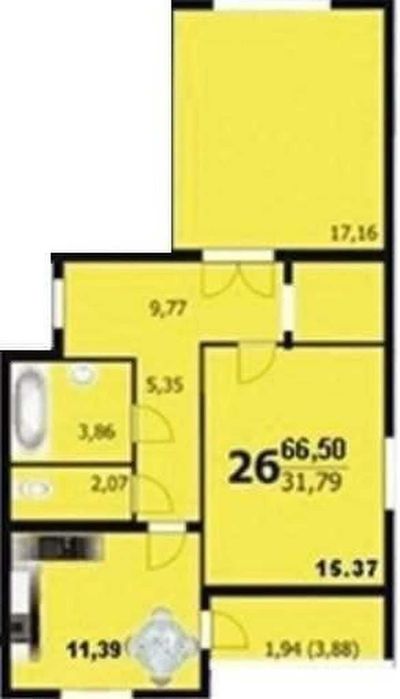 Квартира на ЖК Європейський в Хмельницький, ID 240983, фото №2