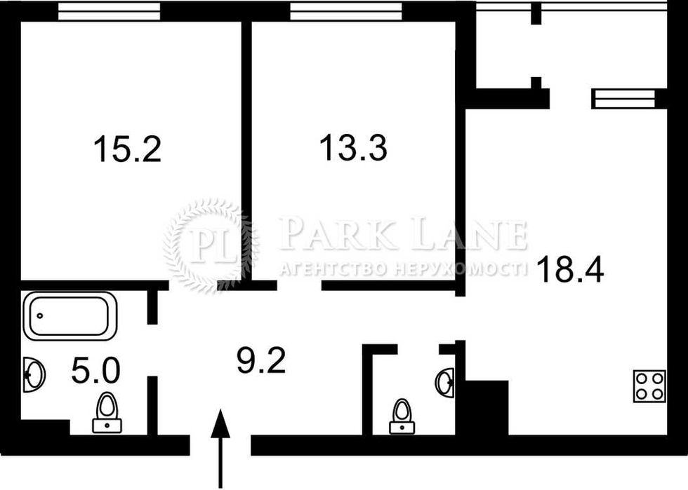 Квартира на вул. Бабича Гліба (Канальна), 8г в Києві, ID 216231, фото №2