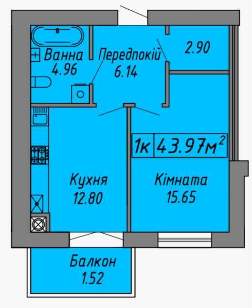 Квартира на вул. Бандери, 60 в Івано-Франківську, ID 187804, фото №1