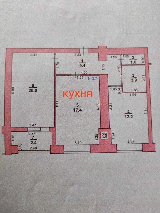 Квартира на вул. Лісогринівецька, 38 в Хмельницькому, ID 224056, фото №2