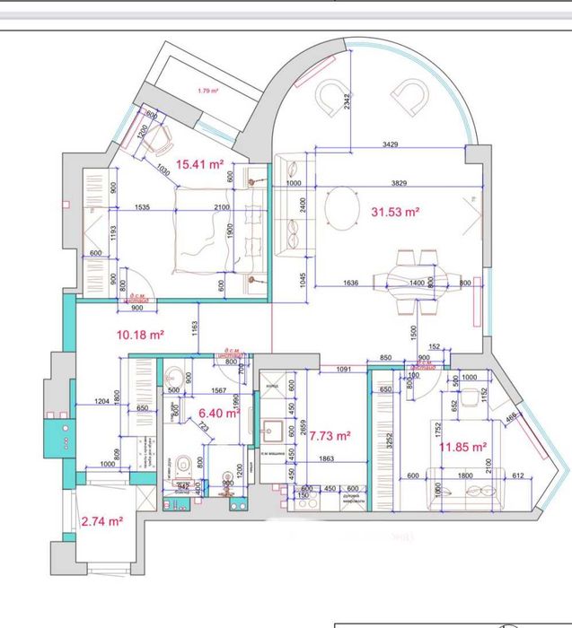 Квартира на вул. Богдана Хмельницького, 58а в Київ, ID 270307, фото №2