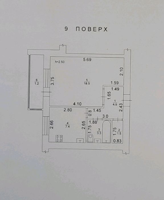 Квартира на вул. Бориславська, 1 в Львові, ID 310097, фото №5