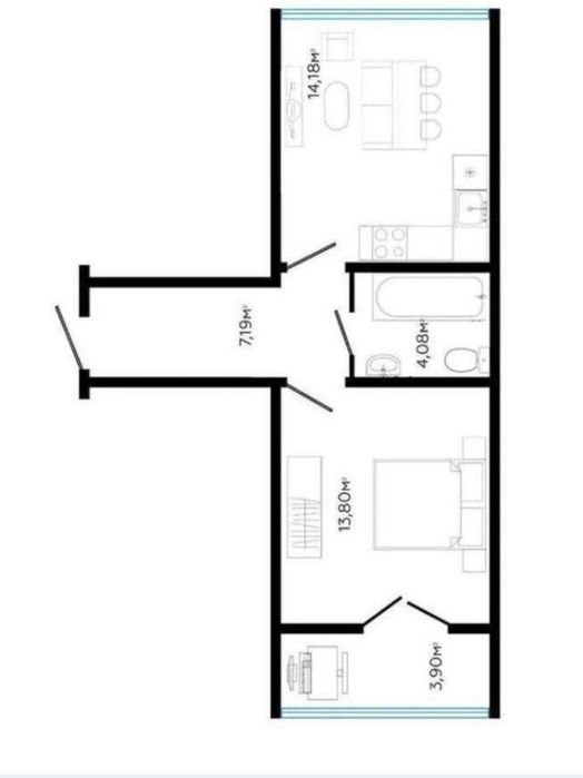 Квартира на вул. Декабристів, 43 в Івано-Франківськ, ID 311131, фото №3