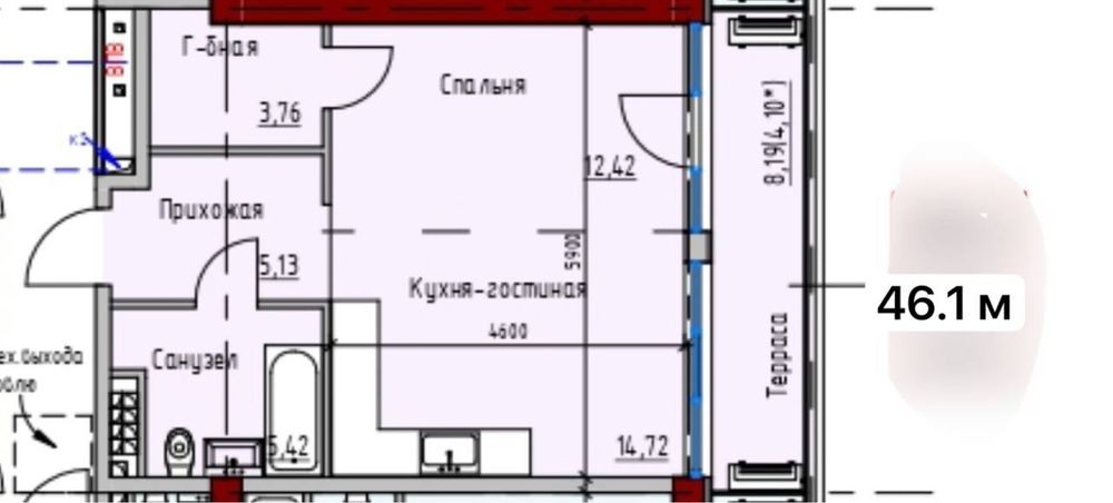 Квартира на вул. Софіївська в Одесі, ID 167338, фото №22
