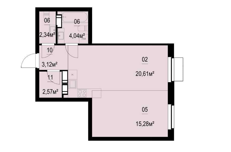 Квартира на просп. Степана Бандери, 14-Б в Київ, ID 327430, фото №1