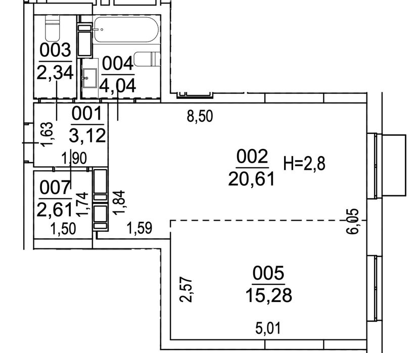 Квартира на просп. Степана Бандери, 14-Б в Київ, ID 327430, фото №3