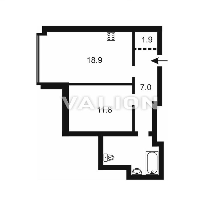 Квартира на вул. Набережна, 6 в Києві, ID 311683, фото №6