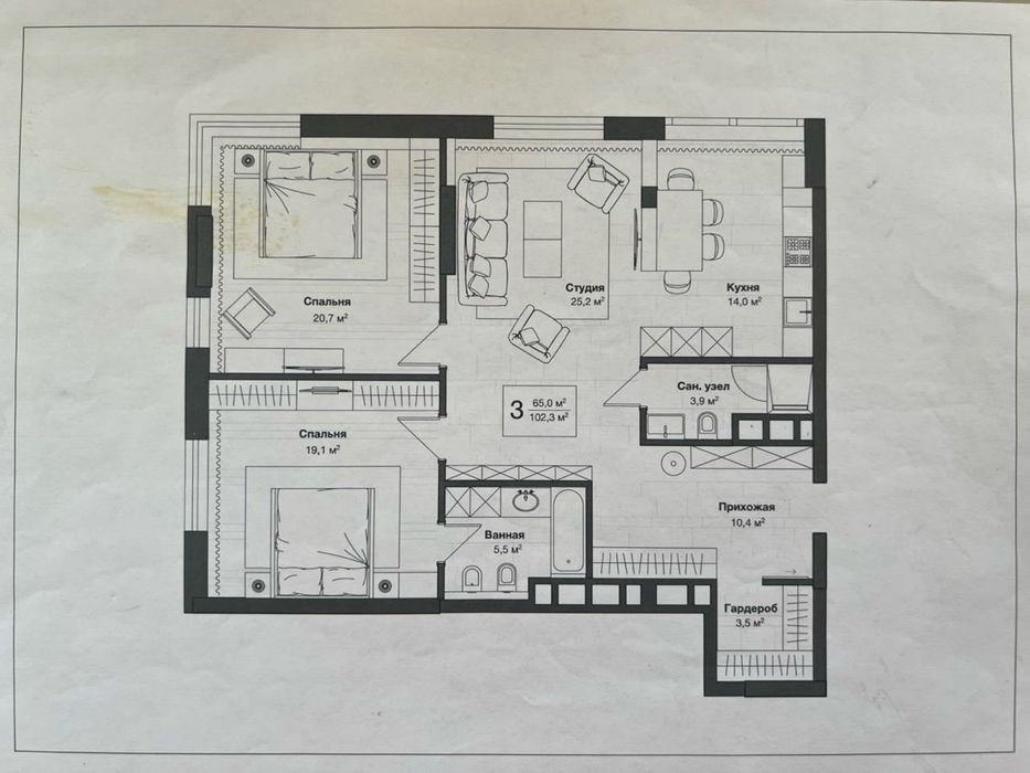 Квартира на вул. Звіринецька, 70а в Києві, ID 193127, фото №2