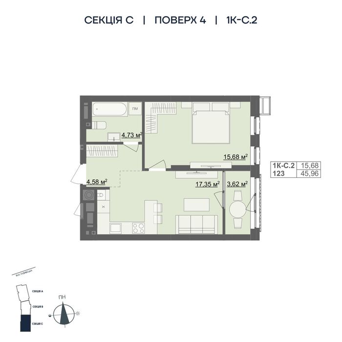Квартира на ЖК River City-2 в Житомирі, ID 371017, фото №9