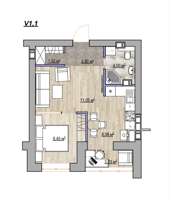 Квартира на вул. Шолуденка, 24 в Києві, ID 311737, фото №4