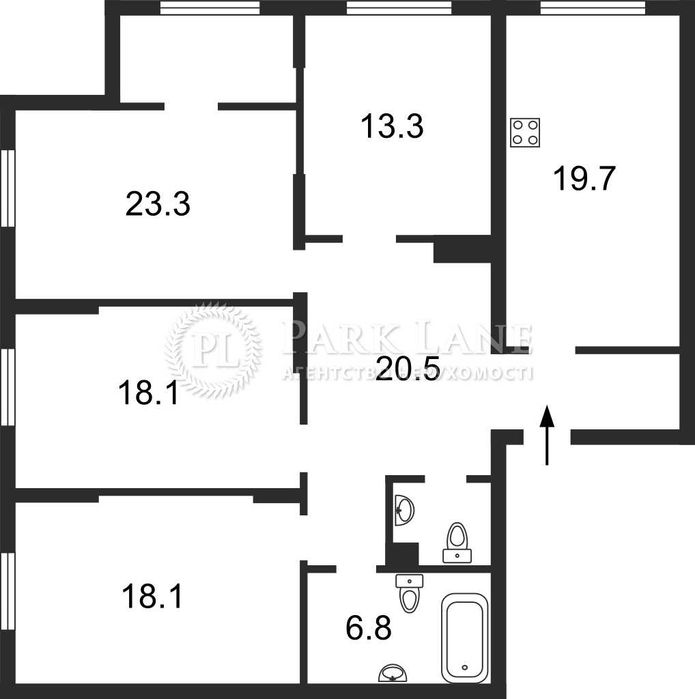 Квартира на вул. Дмитрівська, 80 в Київ, ID 301487, фото №3