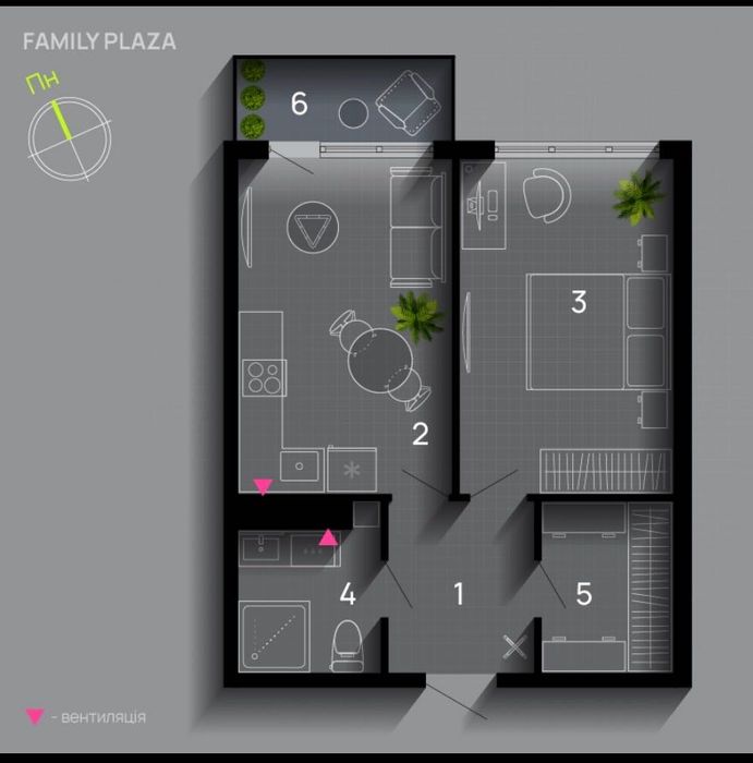 Квартира на ЖК Family Plaza в Івано-Франківську, ID 194517, фото №1